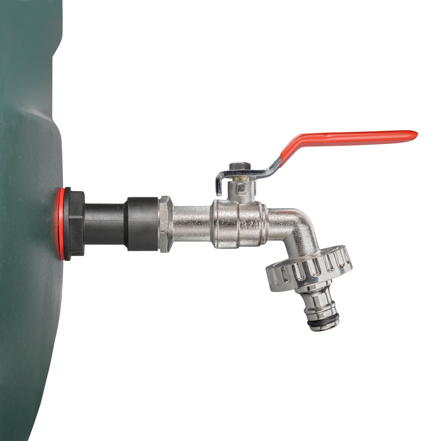 Water Butt Extension Kit 3/4" with Quick Connect Lever Tap and Drill Bit