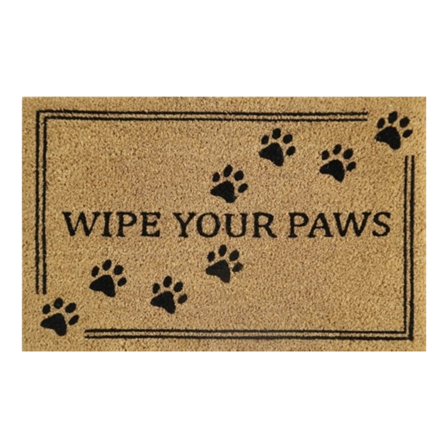 Doormat 60cm x 40cm - 'Wipe Your Paws'
