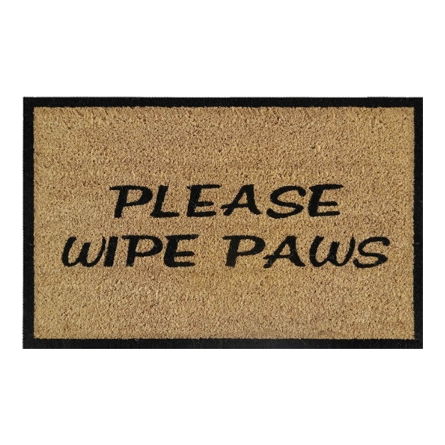 Doormat 60cm x 40cm - 'Please Wipe Paws'