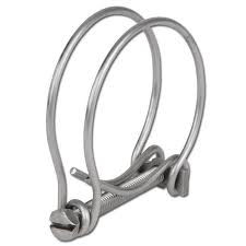 Double Wire Hose Clamp Galvanised 40mm-45mm