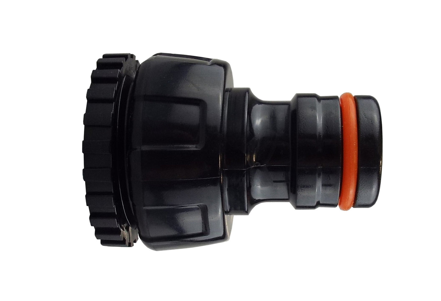 Female Tap Connector 1"-3/4" BSPF Max Flo Black/Orange