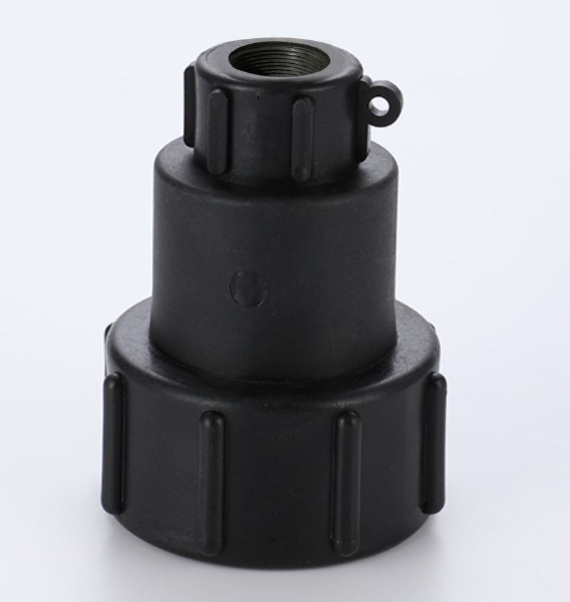 Swivel IBC Extender + Valve + MDPE Elbow 20mm