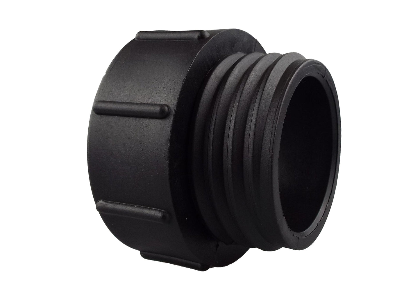 IBC 2” BSPF – S60X6 Cap with S60X6 – ½” BSPF Cap and Brass Bib Tap 1/2” Barb