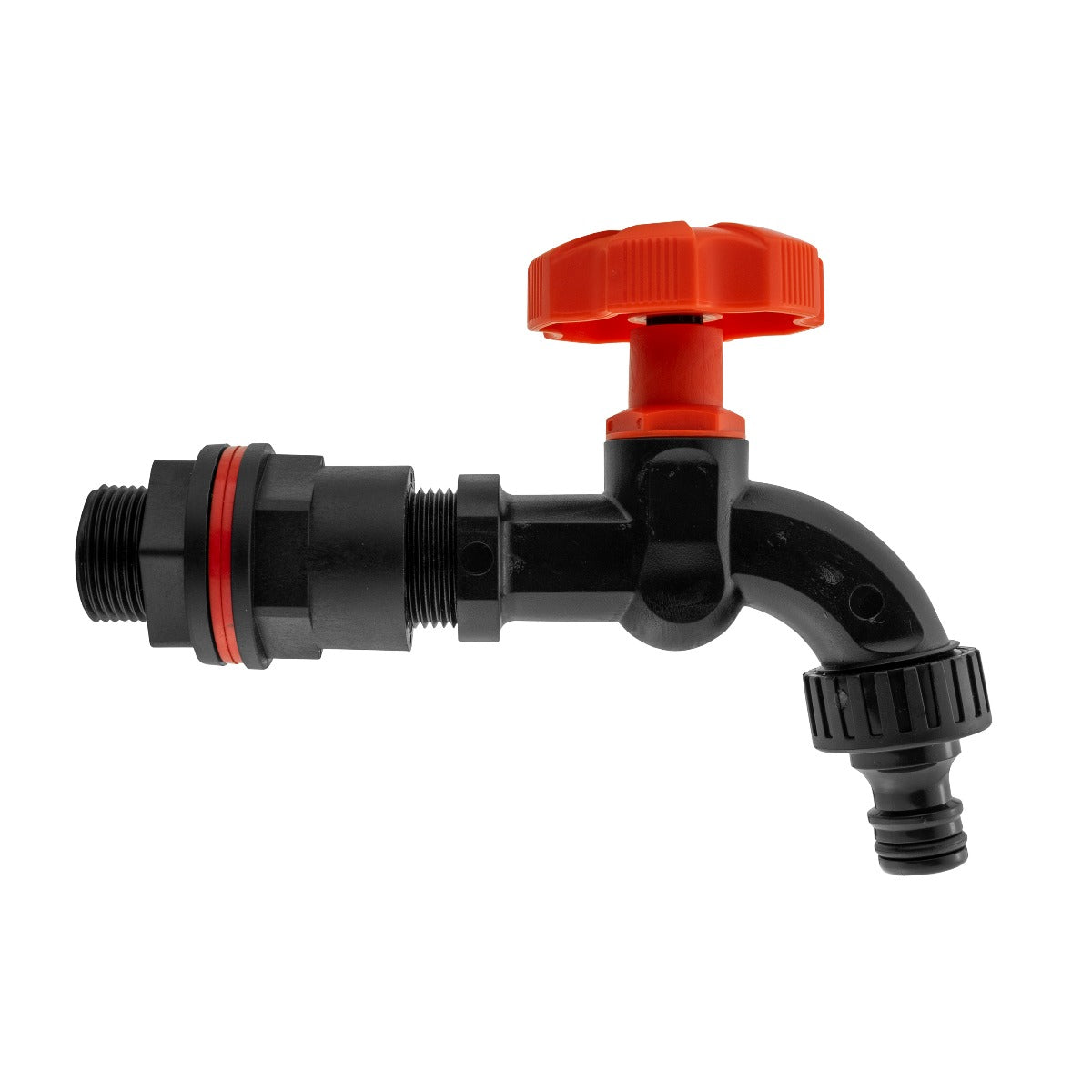 Water Butts Kit 1/2" With PP Black Tap and Drill Bit
