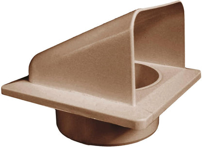 External Brown Louvre Vent  KRD/100B fi100mm