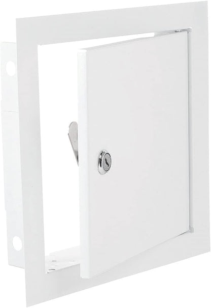 Access Panel Door Metal With Lock, White 200mm x 250mm