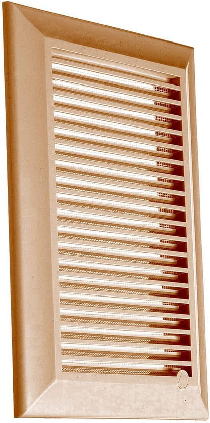 Louvre Vent Duo Smart 90/240 Brown 90mm x 240mm With Fly Mesh