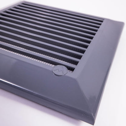 Louvre Vent Graphite Duo Smart 140/210 140mm X 210mm With Fly Mesh