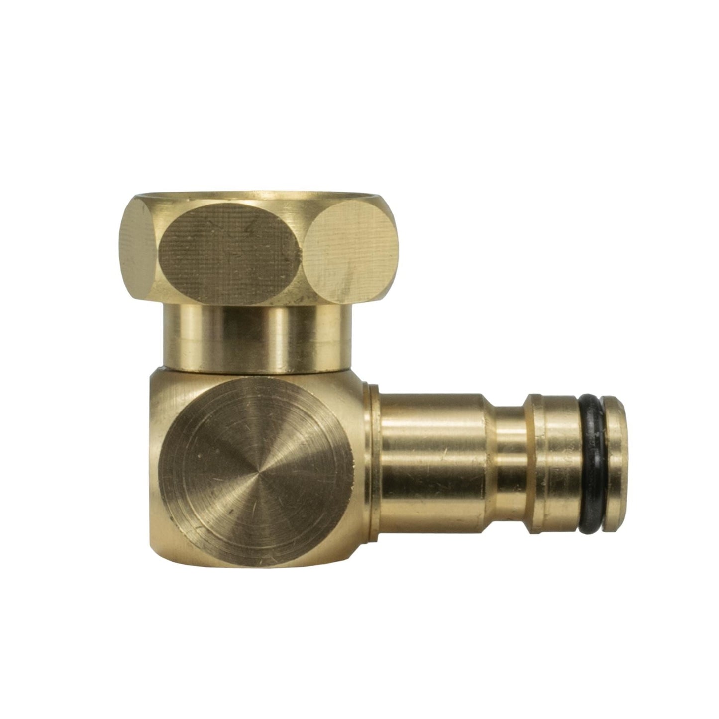 Brass 90 Degree Bend Connector Quick Connect - 3/4" BSP Female