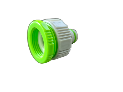 Female Tap Connector 1" or 3/4" BSP Female, Green/Gray