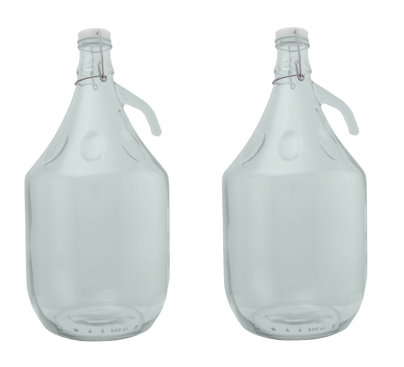 Glass Demijohn 5L 2 Pack Swing Top Cap
