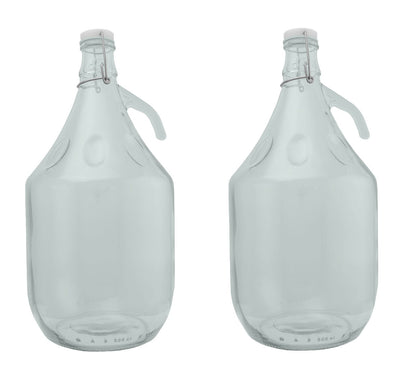 Glass Demijohn 5L 4 Pack Swing Top Cap
