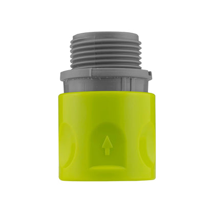 2-Way Tap Connector with 2 x Hose Connectors and 1 x Click-Lock Quick Connection (Lime)