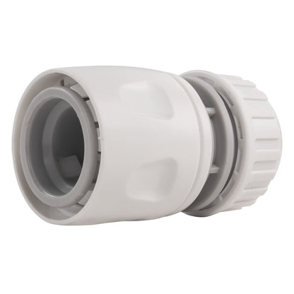 2-Way Tap Connector with 3 x Quick Connect Outlets and 3 x Standard 1/2" Hose Connectors (Grey/White)