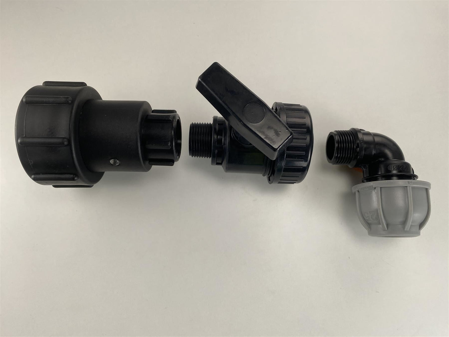 Swivel IBC Extender + Valve + 32mm Elbow