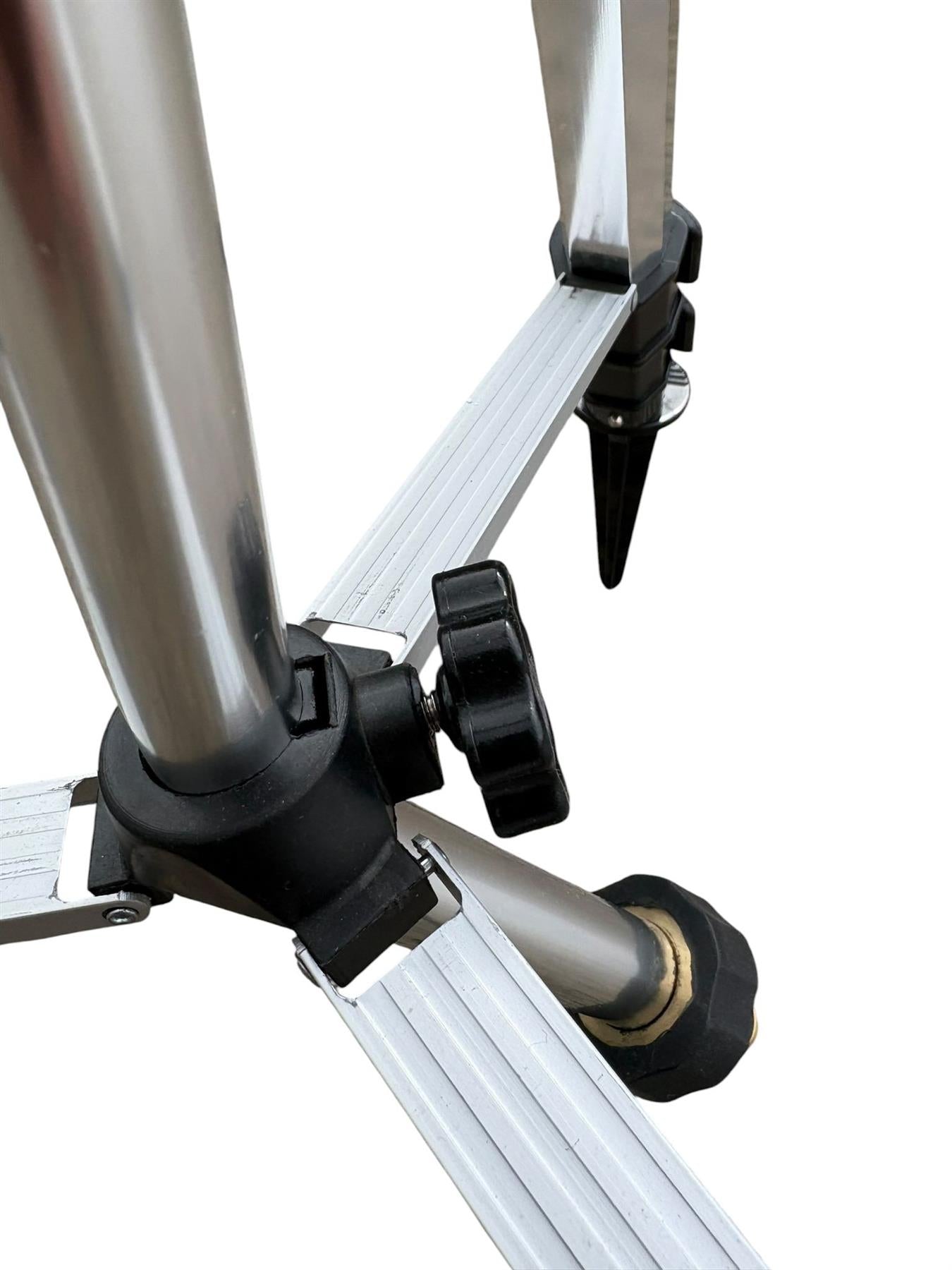 Aluminium Garden Sprinkler Tripod Stand 55-105cm Spiked Feet