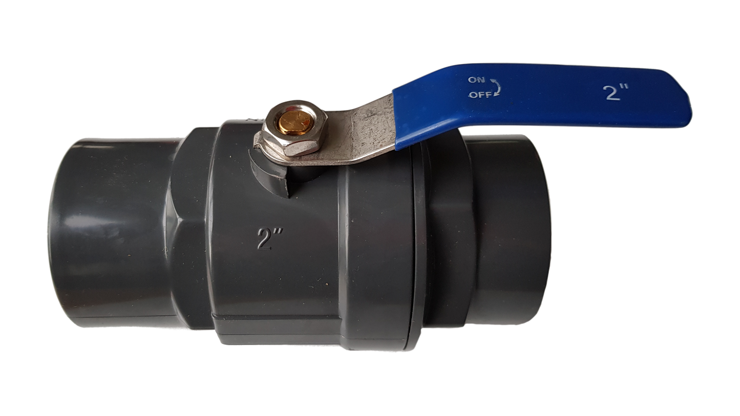 PP 2" BSPF Stopcock with Stainless Steel Ball Valve and Handle