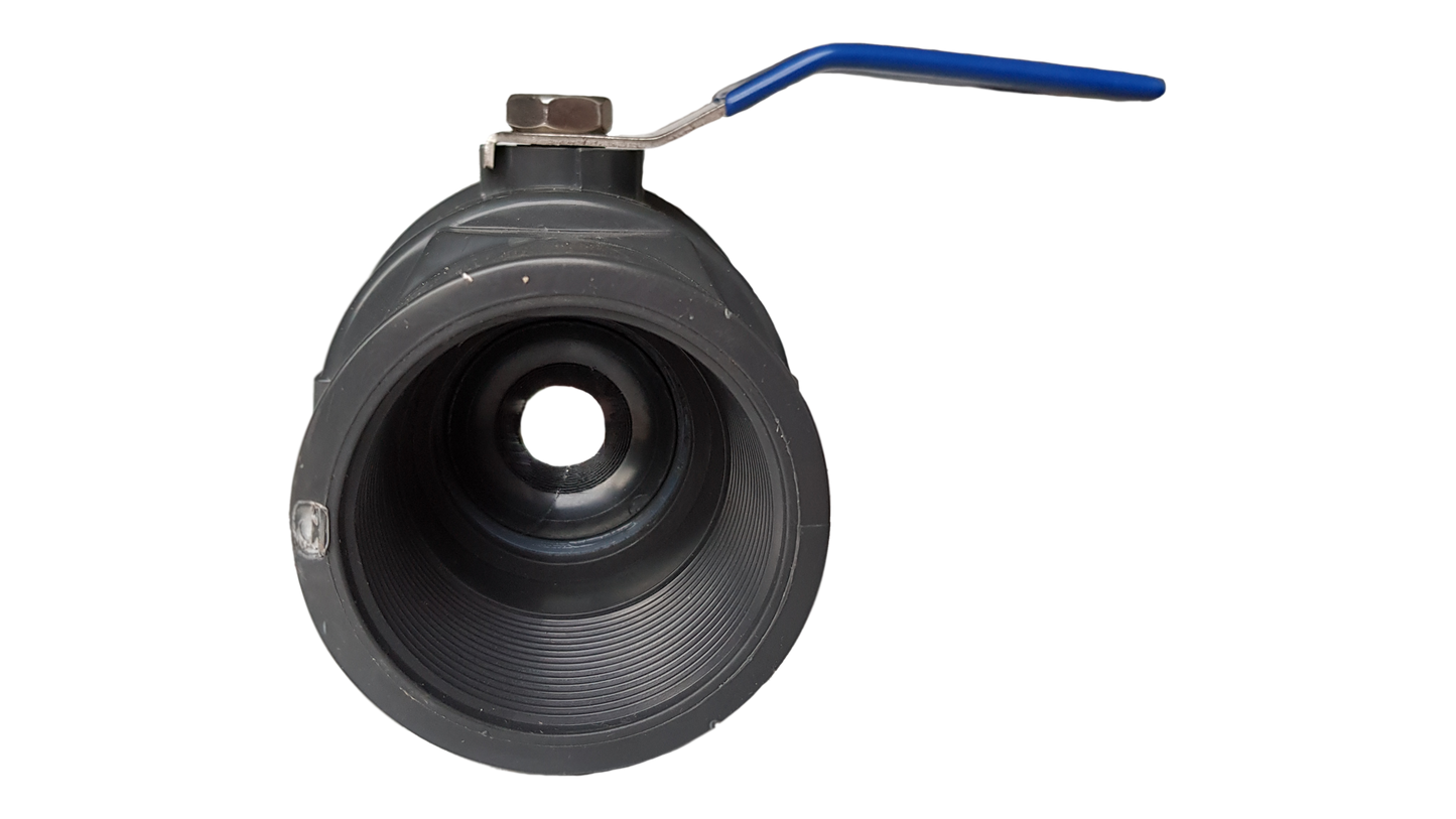 PP 2" BSPF Stopcock with Stainless Steel Ball Valve and Handle
