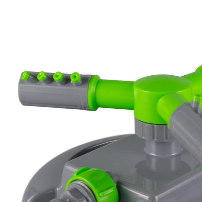 Cost Wise 3-Arm Adjustable Rotating Lawn Sprinkler Green Grey