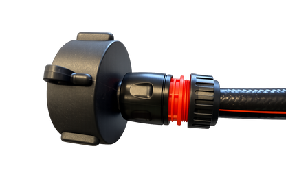 IBC Flexi Connection Kit Black Hose with Black Orange Multi-Sprayer