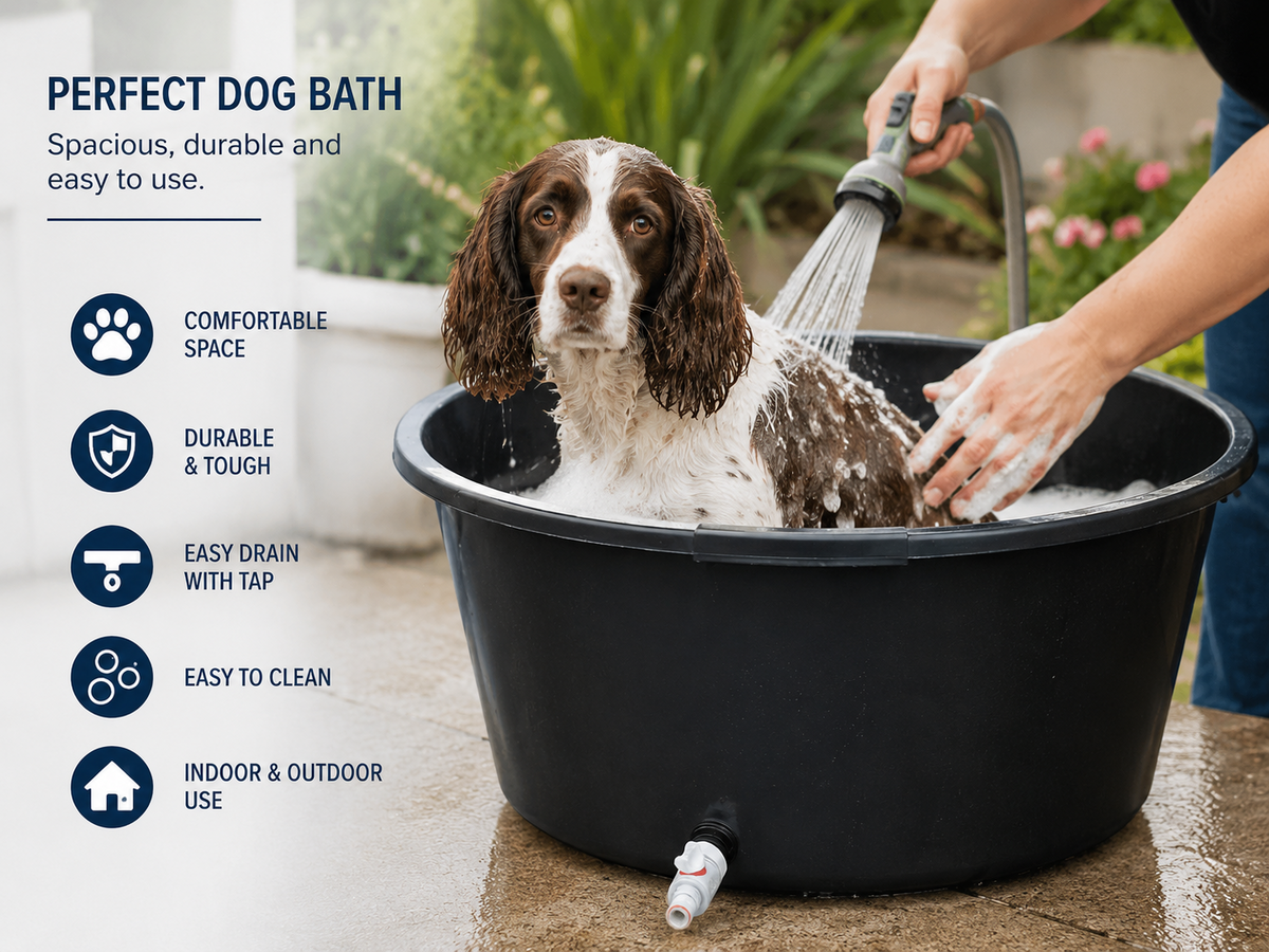 65L Round Tub with Drain Valve