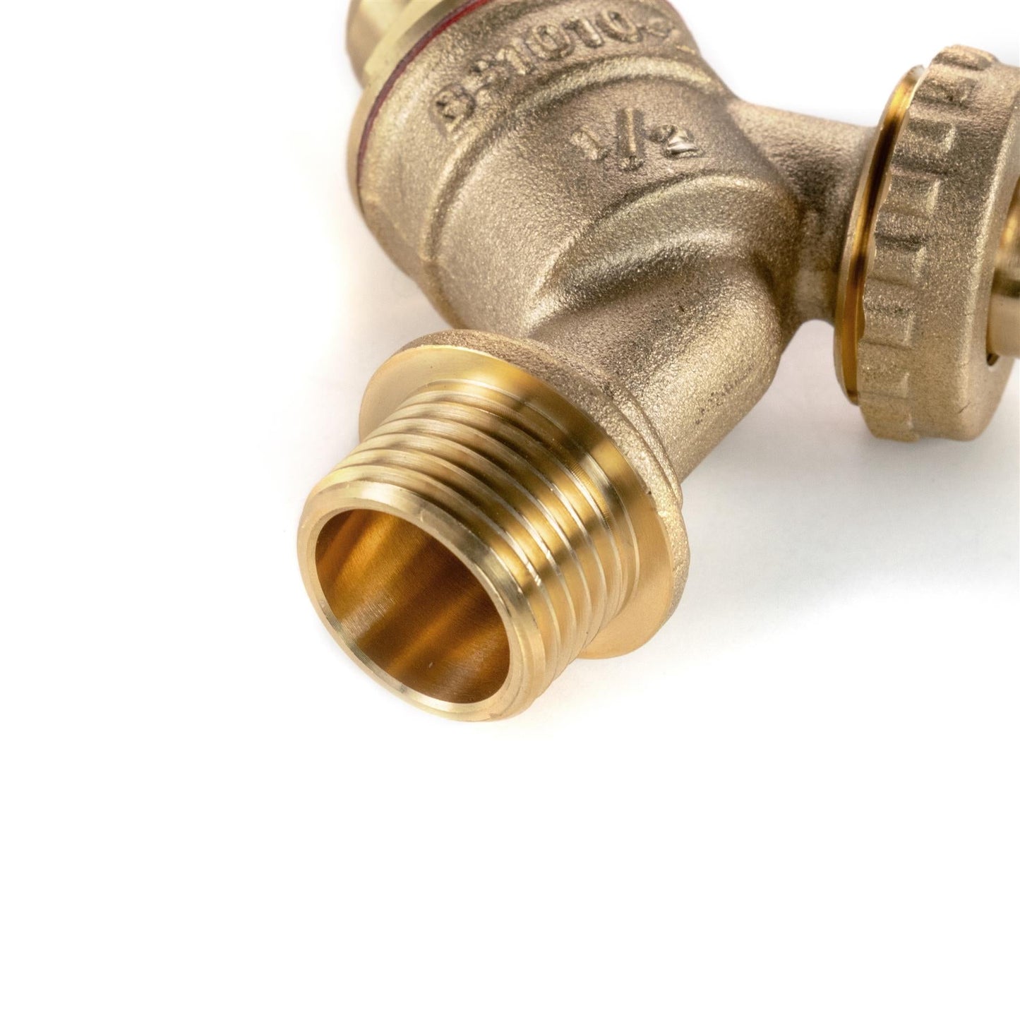 Brass Bib Tap 1/2" Barb with MDPE Tee 20mm - 1/2 " BSPF