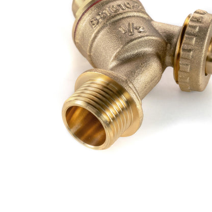 Brass Bib Tap 1/2" Barb with MDPE Tee 20mm - 1/2 " BSPF