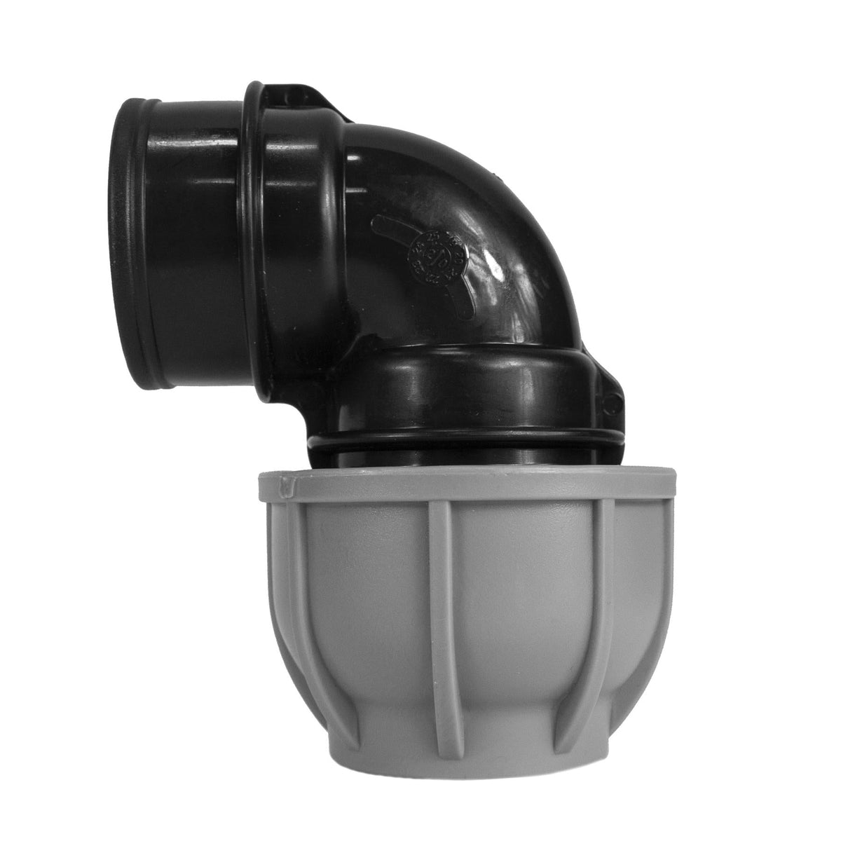 Water Butt Connector with Nut & Washer 3/4" BSPM + MDPE Elbow 32mm