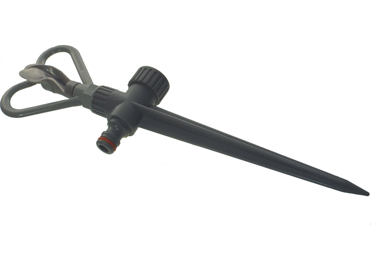 Rotary Butterfly Lawn Sprinkler on Spike De Luxe - White Line