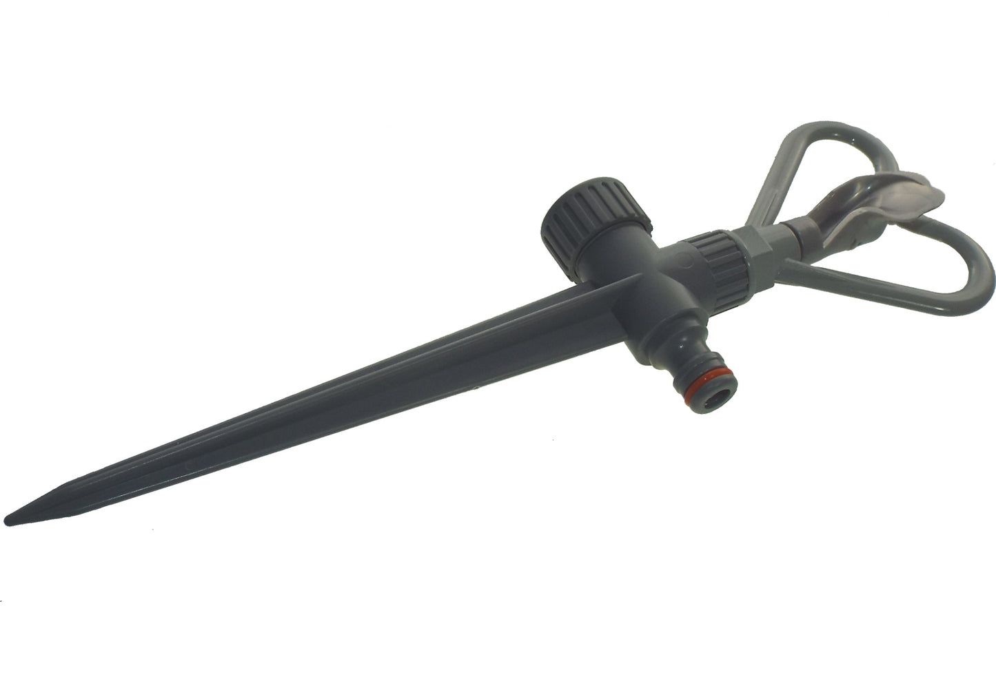 Rotary Butterfly Lawn Sprinkler on Spike De Luxe - White Line