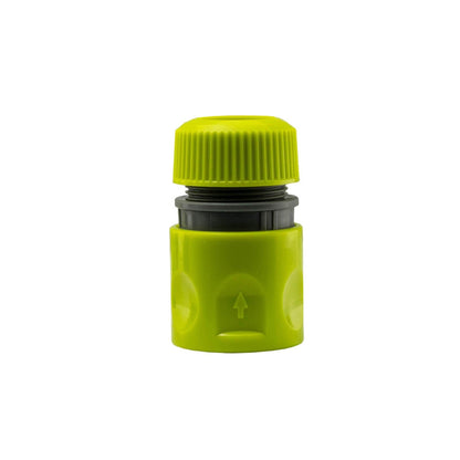 2-Way Tap Connector with 2 x Hose Connectors and 1 x Click-Lock Quick Connection (Lime)