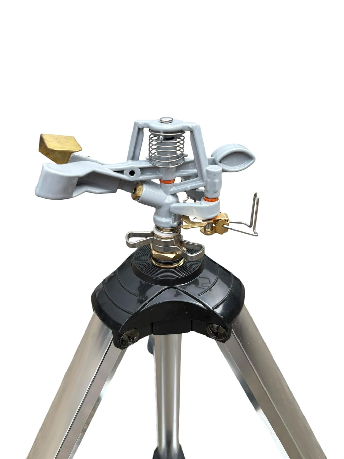 Aluminium Garden Sprinkler Tripod Stand 55-105cm Spiked Feet