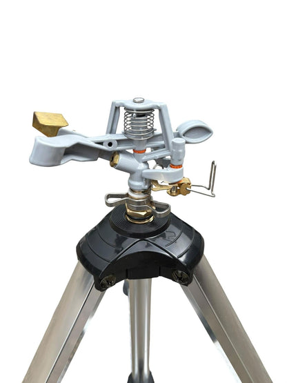 Aluminium Garden Sprinkler Tripod Stand 55-105cm Spiked Feet