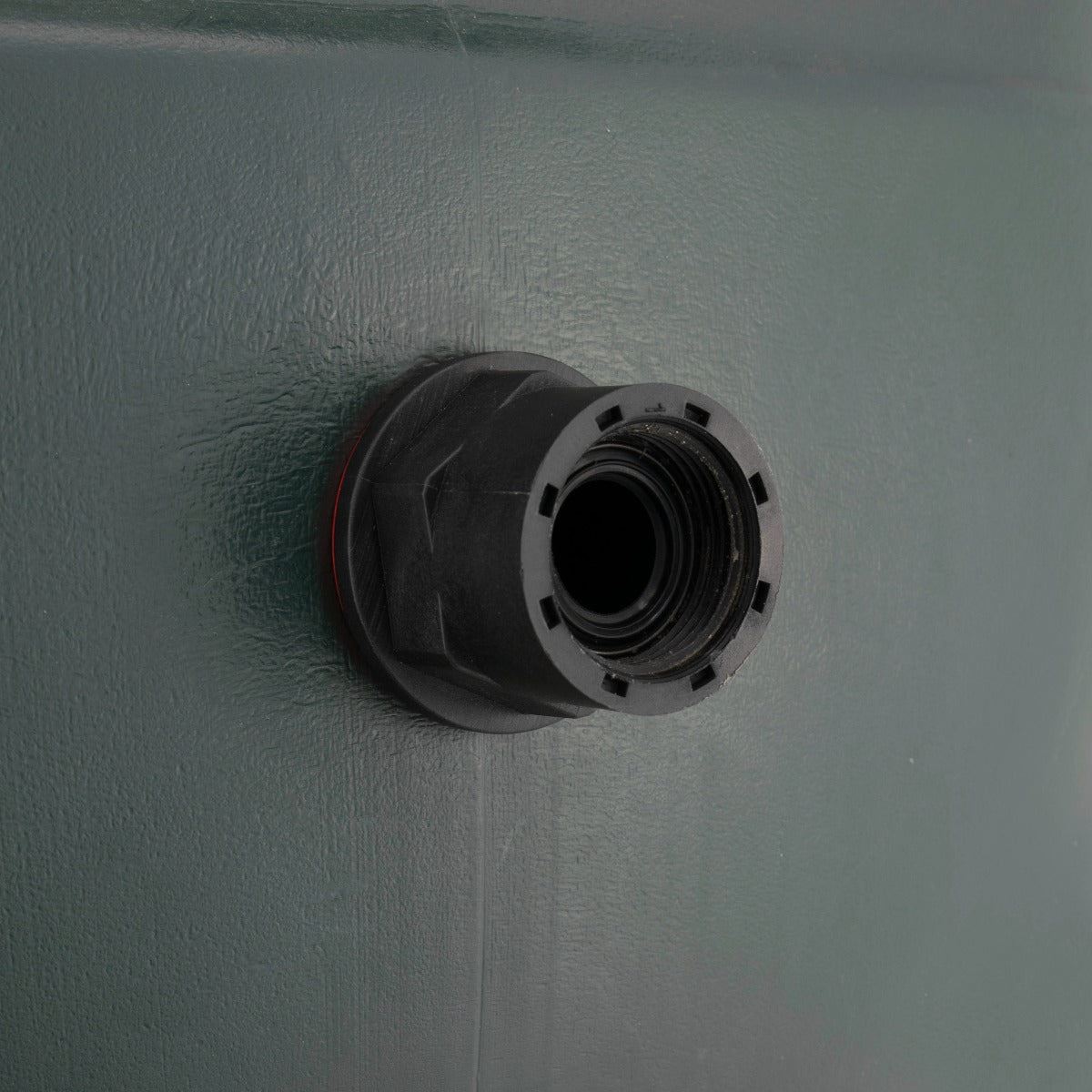 Water Butt Connector 1" BSP with Garden Lever Tap with Geka Type Claw and 1/2" Hose Barb Connector