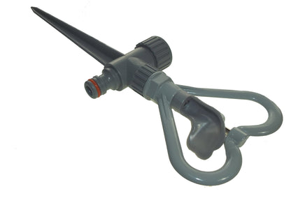 Rotary Butterfly Lawn Sprinkler on Spike De Luxe - White Line