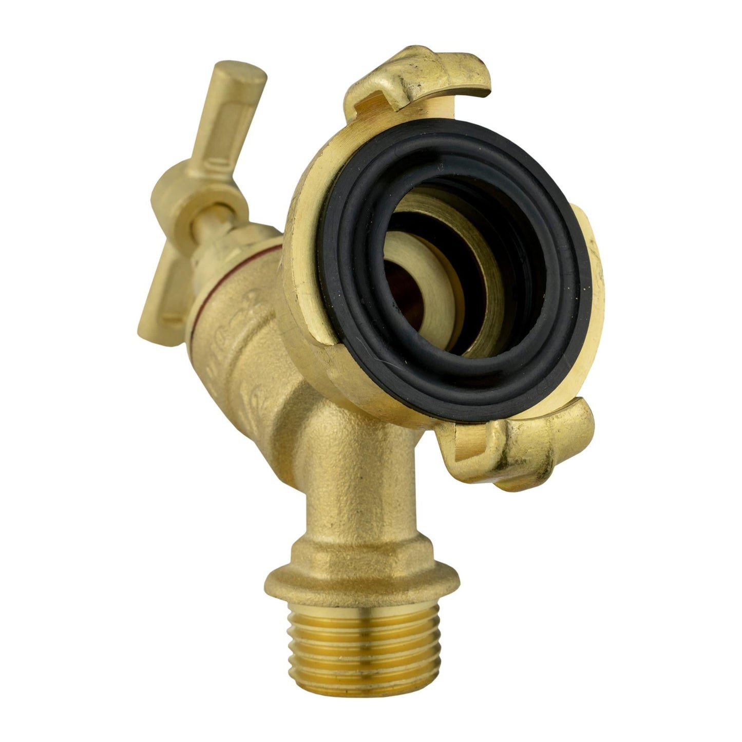 Brass Bib Tap 1/2" BSP with Geka Type Claw Outlet