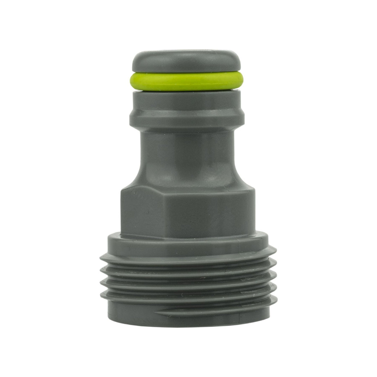 2-Way Tap Splitter Connector with 3 x Quick Connect Outlets (Grey/Lime)