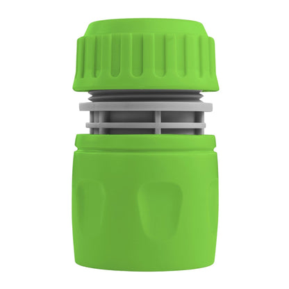 2-Way Tap Connector with 3 x Quick Connect Outlets and 3 x Standard 1/2" Hose Connectors (Grey/Lime)