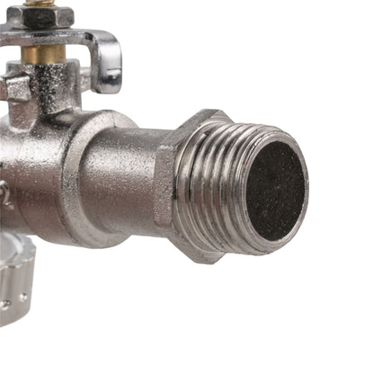 Garden Lever Tap 3/4 BSPM to Quick Connect + 20mm MDPE Elbow