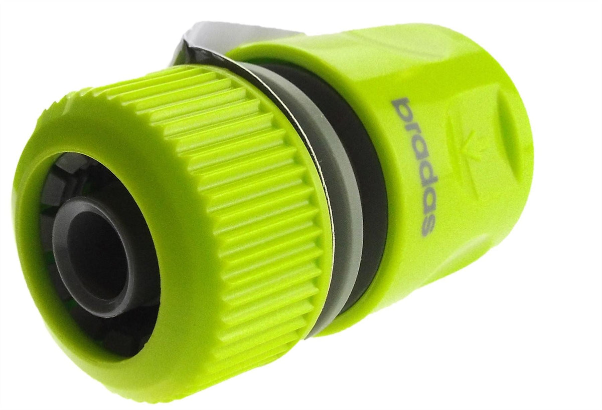2-Way Tap Connector 3/4" and 1" BSP Inlet and 2 x Hose Connectors (Lime)