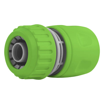 2-Way Tap Connector with 3 x Quick Connect Outlets and 3 x Standard 1/2" Hose Connectors (Grey/Lime)