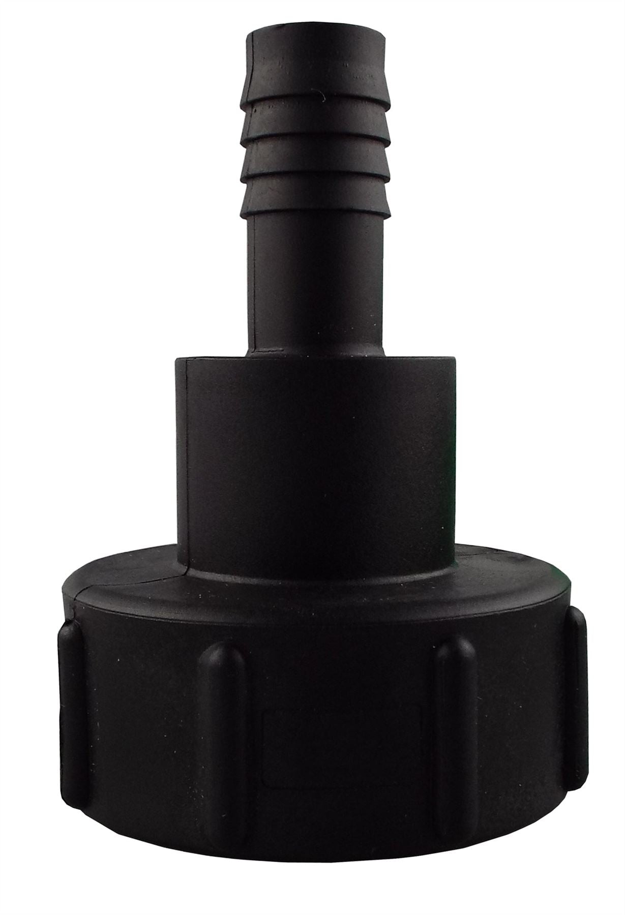 IBC 2" S60X6 Thread Valve with S60X6 to 1" Hose Tail