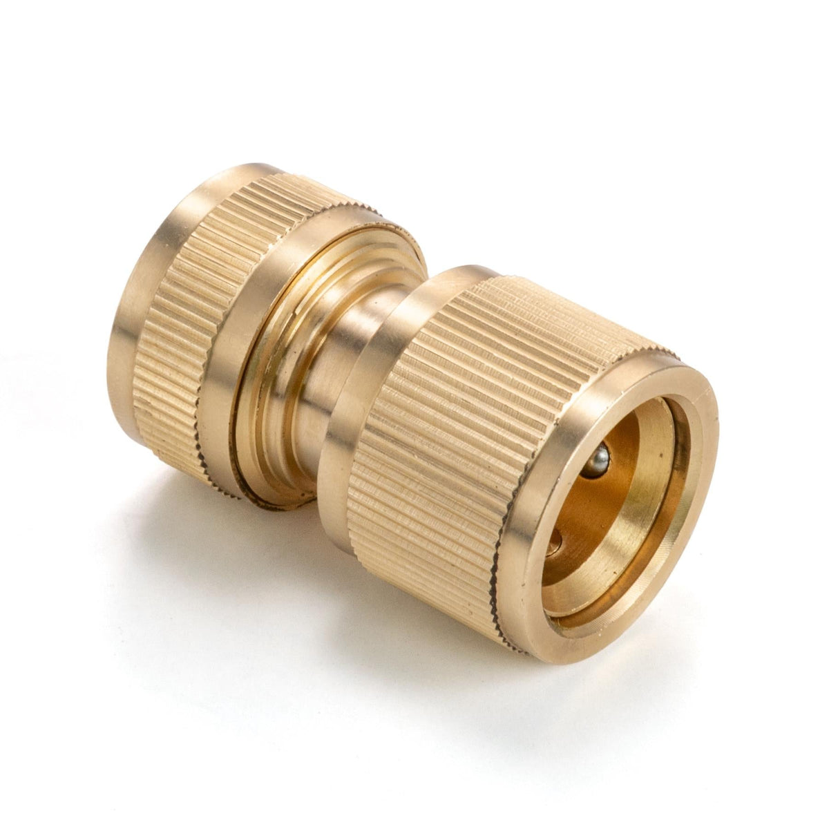 3 Way Male Snap-On Connector Brass with Valves and 3 x Brass Female Hose Connectors
