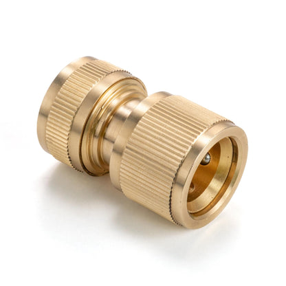 3 Way Male Snap-On Connector Brass with Valves and 3 x Brass Female Hose Connectors