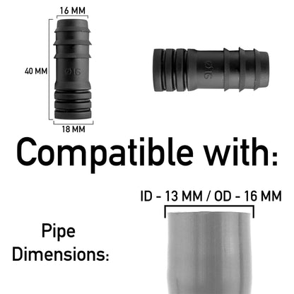 10m LDPE Pipe with Hose Connector and Bung