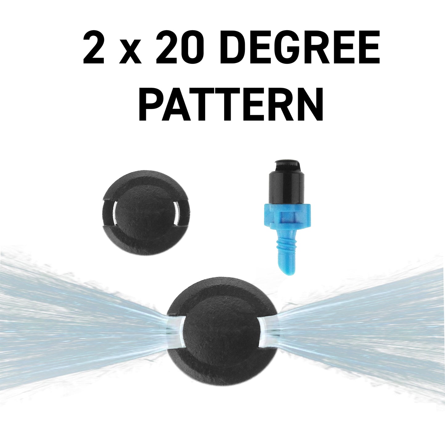 Antelco Winged Micro Spray Jet Assembled Strip Spray 2x20°