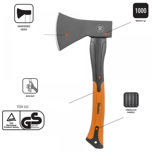 Universal Fiberglass Axe 1000g