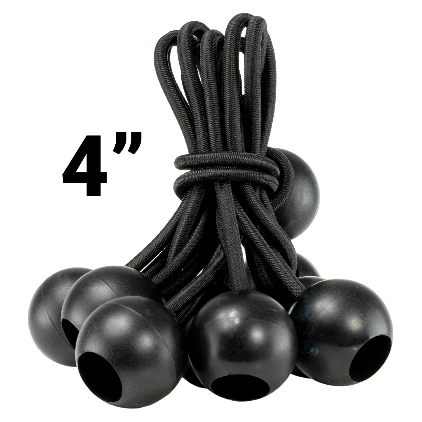 Green/Brown L-Grade Tarpaulin with Bungee Balls (Black)