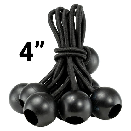 Green/Brown L-Grade Tarpaulin with Bungee Balls (Black)