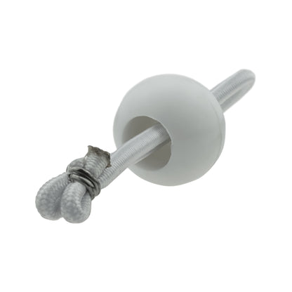 Black/Silver L-Grade Tarpaulin with 20 x 4" Bungee Balls (White)